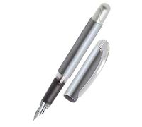 ONLINE Stylo à encre College Metallic Stone │ stylo plume ergonomique pour l'école │ plume moyenne, partie soft grip │ pour cartouches d'encre standard │ rechargeable │idéal pour enfants
