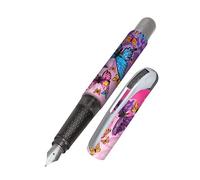 Online Stylo à encre College Papillon│ stylo plume ergonomique pour l'école │ plume moyenne, zone de préhension toucher soft │ pour cartouches d'encre standard │ rechargeable │idéal pour enfants