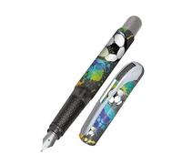 Online Stylo à encre College Soccer│ stylo plume ergonomique pour l'école │ plume moyenne, zone de préhension toucher soft │ pour cartouches d'encre standard │ rechargeable │idéal pour enfants