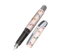 Online Stylo à encre College Teckel│ stylo plume ergonomique pour l'école │ plume moyenne, zone de préhension toucher soft │ pour cartouches d'encre standard │ rechargeable │idéal pour enfants