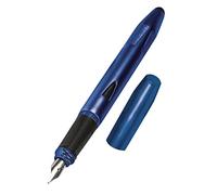 ONLINE Stylo à encre Switch Starter Bleu │ stylo plume ergonomique pour l'école, idéal pour débutants │ plume moyenne, partie soft grip │cartouches d'encre standard │ stylo pour enfants, élèves