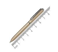 Online stylo bille Mini Portemonnaie Champagne, rétractable, mine recharge standard D1 encre bleue, indélébile, petit stylo à bille - seulement 8 cm