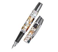 Online Stylo plume ergonomique pour l'école - Campus Fluffy Cats - plume iridium M (moyenne) robuste, utilise des cartouches d'encre standard, rechargeable, pour filles/garçons/adultes