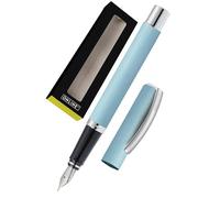 Online Stylo plume Vision Turquoise, stylo en aluminium, plume en iridium medium, convient aux cartouches d'encre standard et aux convertisseurs, rechargeable, en boîte cadeau