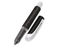 ONLINE stylo roller ergonomique Black Style│ pour l'école et le lycée │ poignée souple pour gauchers et droitiers │ cartouches d'encre standard, rechargeables, couleur bleue │ stylos pour étudiants