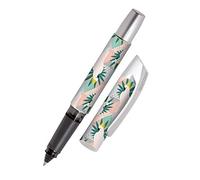 Online stylo roller ergonomique Campus Perroquets │ pour l'école et le lycée │ poignée souple pour gauchers et droitiers │ cartouches d'encre standard, rechargeable │ roller à cartouches