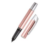 Online stylo roller ergonomique Campus Rose │ pour l'école et le lycée │ poignée souple pour gauchers et droitiers │ cartouches d'encre standard, rechargeable │ roller à cartouches