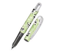 Online stylo roller ergonomique Panda │ pour l'école et le lycée │ poignée souple pour gauchers et droitiers │ cartouches d'encre standard, rechargeables, couleur bleue │ pour étudiants