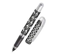 Online stylo roller Goal │ pour l'école et le lycée │ poignée ergonomique pour gauchers et droitiers │ cartouches d'encre standard, rechargeables, couleur bleue │ stylos pour étudiants