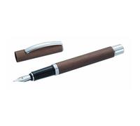 ONLINE VISION Classique Cognac - Stylo plume rechargeable, pointe moyenne, boîte Slim