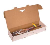 Only Boxes Lot de 2 boîtes à jambon en carton Blanc 86,5 x 26,5 x 14 cm