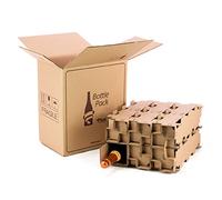 Only Boxes, Lot de 5 boîtes en carton pour expédition de bouteilles, capacité pour 6 bouteilles, avec boîte interne haute protection, 100% anti-casse