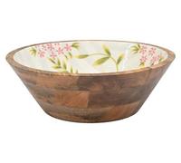 Only Natural – Bol en bois L – Multicolore – 17 × 17 × 5,5 cm