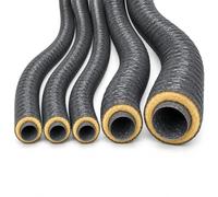 Onlyduct Kit Gaine VMC Isolée Maison Complète - 3x 80mm + 1x 125mm + 1x 160mm 6m - Laine de Verre 25mm - PVC Sans Phtalate - Conduit Flexible Ventilation Qualité Européenne