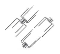 onlyfire 6107 Fourchettes pour Tourne Broche, Double et Simples, 3 Pièces | Griffes pour Broche Barbecue, Ouverture 15 mm, 3 Pièces, pour Tiges Carrées 8 et 10 mm et Autres Tiges Compatibles