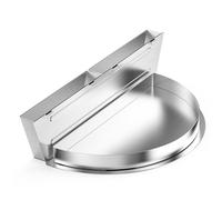 onlyfire Barquette avec Réservoirs d'eau Amovibles et Séparateur de Charbon de Bois, Bacs D'égouttement pour Weber 57cm Barbecue à Charbon, Acier Inoxydable, pour Barbecue et Fumée