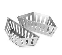onlyfire Grand Paniers à Charbon pour Kettle 57 et 67 cm, Char-Basket pour Chaleur Directe et Indirecte, Accessoire pour Barbecue à Charbon Weber et Napoleon 22 et 26 Pouces, Acier Inoxydable
