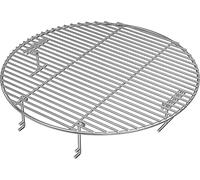 onlyfire Grille de Réchauffement Ronde Universelle pour Kamado et Kettle | Rehausse de Grille Ronde en Inox, Extension Maximale d'Espace de Cuisson pour Barbecue au Charbon Standard et Grand
