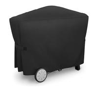 onlyfire Housse de Protection pour Weber Q Séries 2000/3000 avec Chariot | Bâche de BBQ 600D avec Revêtement PU pour Q200/2000 et Q300/3000 sur Chariot, Tablettes Déployées, Imperméable et Anti-UV