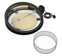 Onlyfire Kit de rôtissoire multifonction avec four à pizza pour barbecue Weber 57 cm
