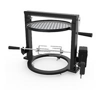 onlyfire Kit Santa Maria et Rôtissoire pour Solo Stove Ranger, Accessoire de Barbecue pour Brasero sans Fumée de 38 cm, Grille Réglable en Hauteur et Moteur à Piles/Secteur