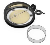onlyfire Kit Tournebroche avec Pierre à Pizza pour Weber Kettle 57 cm | Rôtissoire Électrique avec Anneau à Charbon pour Cuisson Directe/Indirecte, Accessoire pour Barbecue Napoleon et Weber 57 cm