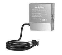 onlyfire Moteur 4W en INOX pour Tourne Broche Électrique de Barbecue | Capacité de Charge de 18 kg, 2-2.4 rpm, 220/230/240 V, 50/60 Hz, Moteur de BBQ pour Rôtissoire et Tournebroche