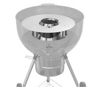 onlyfire Panier à Charbon en INOX pour Weber Kettle 57/67 cm | Panier Conique avec Diffuseur Ø44,6 cm et 2 Réservoirs à Eau, pour Ailes de Poulet, Saisie et Cuisson Lente