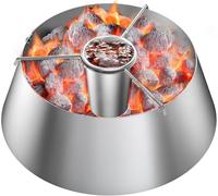 Onlyfire Paniers à Charbon de Bois avec Gobelet en Inox, Char Basket en Acier Inoxydable, Accessoire pour Weber Barbeque à Charbon Kettle 57 et 67 cm