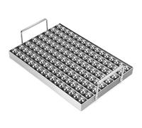 onlyfire Plancha de Barbecue à la Coréenne avec 128 Billes en Inox 304, Plateau de Gril de 36 x 24 cm pour Viandes et Grillades, Base en Inox 430 avec 7 Séparateurs, Lavable au Lave-Vaisselle