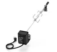 onlyfire Tourne Broche Électrique Universelle de 94 cm pour Barbecue à Gaz | Rôtissoire avec 2 Fourchettes à Viande, Longueur Réglable, Moteur de BBQ 4W, 220-240V