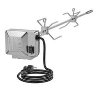 onlyfire Tournebroche Électrique pour Weber Genesis II et Genesis 300 | Compatible Genesis II 200/300 et Genesis 300 (2022+), Kit Rôtissoire 304 Inox avec Moteur 230 V