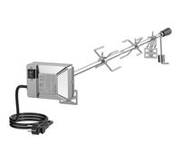 onlyfire Universel Grille de Remplacement kit de rôtisserie tournebroche 114cm 12x12mm Hexagone tournebroche Moteur électrique (ne Convient Pas aux Weber Barbecue au gaz)
