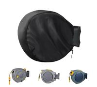 Onlyme - Enrouleur de tuyau d'arrosage rétractable - Housse de protection murale pour votre tuyau d'arrosage et bobine, 55 x 55 cm