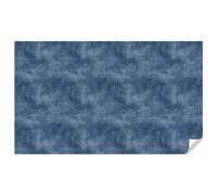 OnlyWow© Papier Peint Intisse 400x240 cm Pour Chambre Salon Cuisine Mural Wallpaper Toilette Moderne Déco Papiers Peints Lin - Texture - Motif - Denim - Rustique