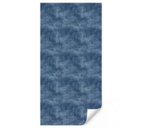 OnlyWow© Papier Peint Vinyle 120x240 cm Pour Chambre Salon Cuisine Mural Wallpaper Toilette Moderne Déco Papiers Peints Lin - Texture - Motif - Denim - Rustique