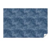 OnlyWow© Papier Peint Vinyle 400x260 cm Pour Chambre Salon Cuisine Mural Wallpaper Toilette Moderne Déco Papiers Peints Lin - Texture - Motif - Denim - Rustique