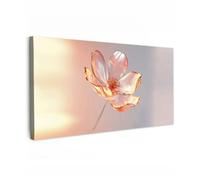 OnlyWow© Poster De Jardin 200x100 cm Deco Exterieur Decoration Balcon Décoration Affiche Murale Extérieur Terrasse Déco Appartement Extérieure Lunettes - Fleur - Rose