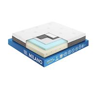 OnNuvo Matelas à Mémoire de Forme Haute Densité 65 kg/m3 Avec New GEL Fresque, Latex De Bambou Naturel HD 75 kg/m3, Micro Ressorts INDÉPENDANTS, 7 Zones, H 25cm, Orthopédique Lavable 160x190x25 Milano