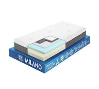 OnNuvo Matelas à Mémoire de Forme Haute Densité 65 kg/m3 avec New Gel Fresque, Latex De Bambou Naturel HD 75 kg/m3, Micro Ressorts INDÉPENDANTS, 7 Zones, H 25cm, Orthopédique Lavable 80x190x25 Milano