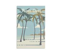 ONOTIO Punta Cana Affiche vintage de voyage Arbre 30 x 45 cm