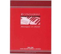 Cahier De Musique Conquerant 7 Agrafe 170X220 48P 70-90G Seyes/Musique Assorti