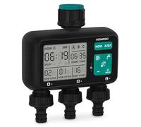 ONROC Minuteur d'eau - Ordinateur d'irrigation - Système d'arrosage Automatique - Intervalle et durée réglables : 1 Heure à 15 Jours/1 Seconde à 99 Min (3 Voies sans système d'irrigation)