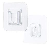 Onsinic 10 Paire Double Face Adhésive Crochets Muraux Transparent Crochet De Suspension Ventouse Murale Sucker Porte De Rangement pour La Cuisine Salle De Bains