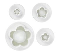 Onsinic 4pcs / Set Fondant Cutter Plum Blossom Fleur Plongeur Gâteau Outils De Décoration DIY Cookie Stamper Cuisson Accessoires