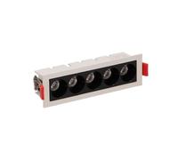 ONSSI Spot de Plafond LED 10W 1100lm,Linéaire LED Encastrable Rectangulaire long Plafonnier à Bandes Pour Salon et Souloir (Blanc Neutre, 4000K)