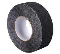 ONTWIE 5cm x 10m Ruban de Sécurité Antidérapant, Ruban Antidérapant Noir Haute Traction, Meilleure Adhérence, Friction, Adhésif Abrasif pour Les Escaliers, Sécurité, Marchepied, Intérieur, Extérieur