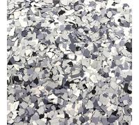 ONTWIE Mélange de couleurs décoratives de 900 g, flocons de peinture époxy pour sol de garage, revêtement de sol en béton pour garage, mur, intérieur et extérieur, maison, noir, gris-bleu, gris clair