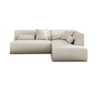 Onyx - canapé modulable d'angle droit 5 places - en tissu - Beige