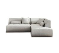 Onyx - canapé modulable d'angle droit 5 places - en tissu - Gris clair